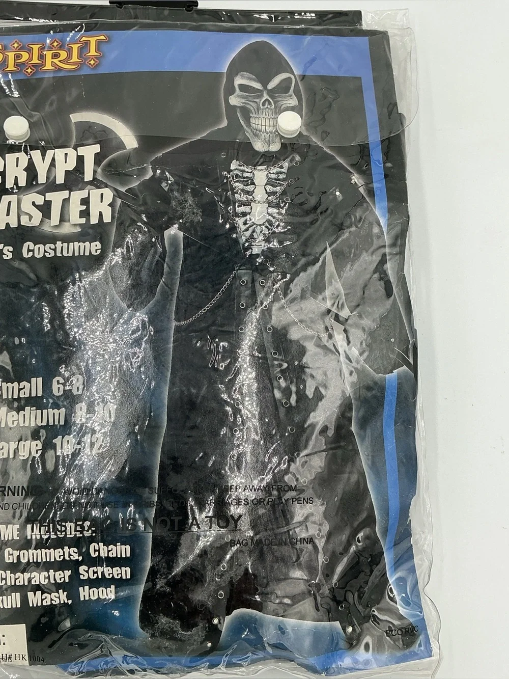 Spirit Crypt Master Halloween Boys 6 - 8 Costume - Black